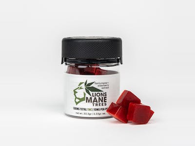 Order Lions Mane Trees Lions Mane Gummy 100mg THC infused with Lions